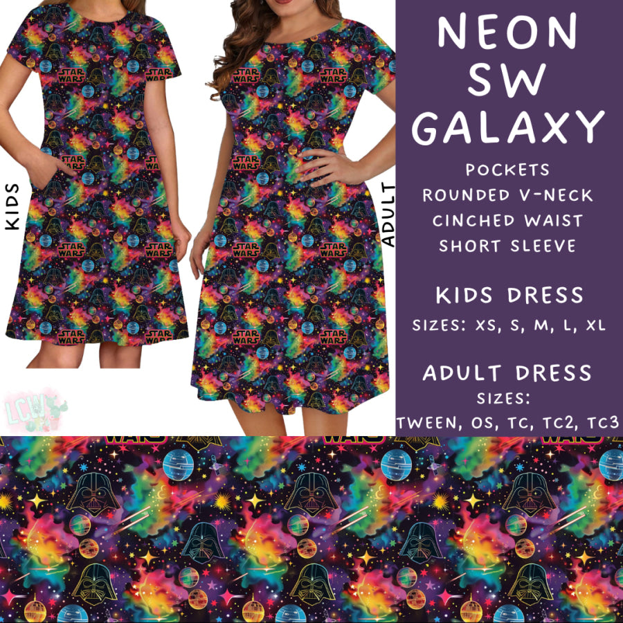 Preorder Custom Styles - Neon SW Galaxy - Closes 29 Jan - ETA late Apr 2025 Leggings