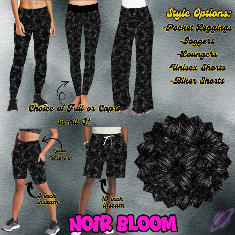 PREORDER Custom Styles - Noir Bloom - Closes 26 Jan - ETA late Apr 2025 Leggings