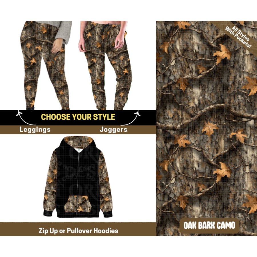 Preorder Custom Styles Oak Bark Camo Closes 12 Sep ETA mid Jan 2026 Leggings