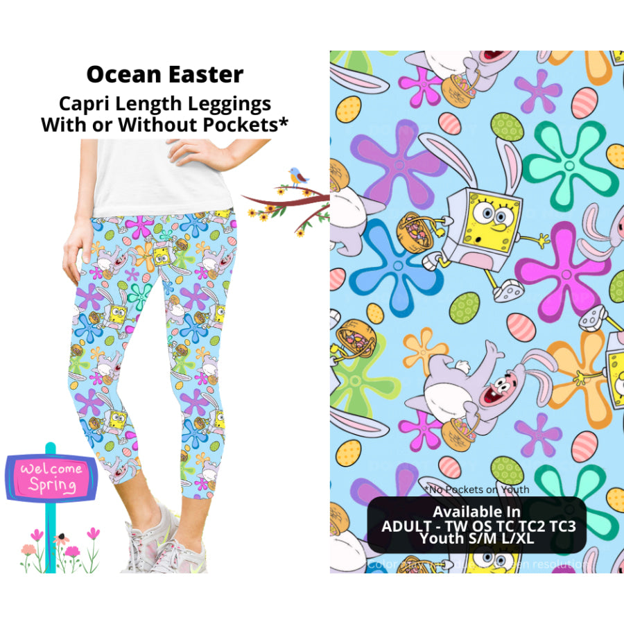 PREORDER Custom Styles - Ocean Easter - Closes 20 Jan - ETA late Apr 2025 Leggings