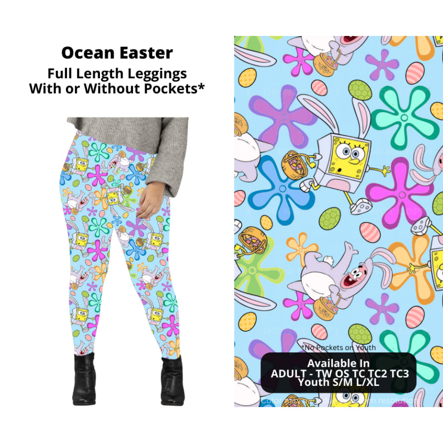 PREORDER Custom Styles - Ocean Easter - Closes 20 Jan - ETA late Apr 2025 Leggings