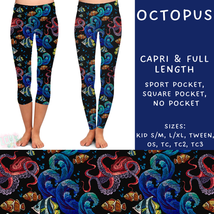 Preorder Custom Styles - Octopus - Closes 20 Mar - ETA mid Jun 2025 Leggings