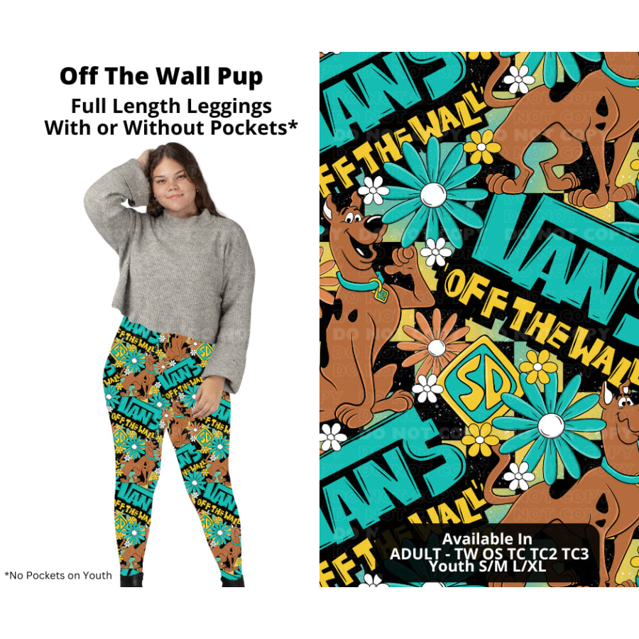 PREORDER Custom Styles - Off The Wall Pup - Closes 21 Nov - ETA late Feb 2025 Leggings