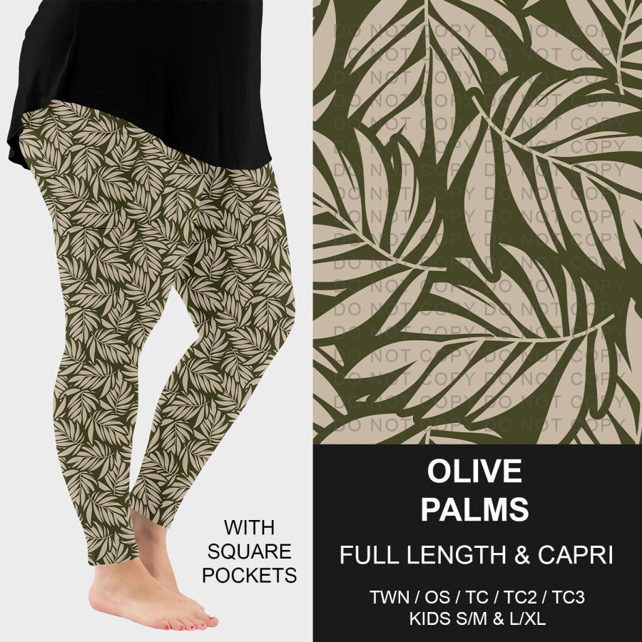 Preorder Custom Styles - Olive Palms - Closes 11 Nov - ETA mid Feb 2026 Loungewear
