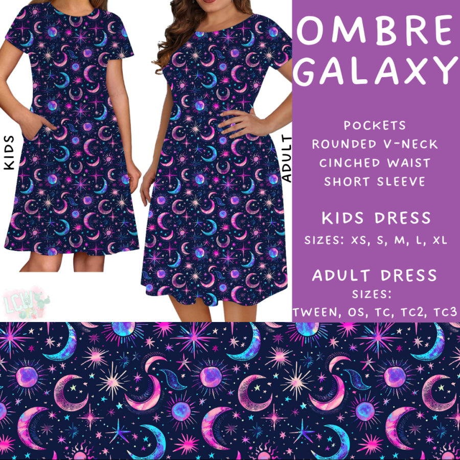 Preorder Custom Styles - Ombre Galaxy - Closes 22 Jan - ETA late Apr 2025 Leggings