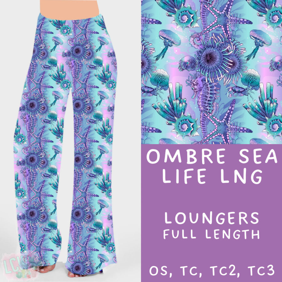 Preorder Custom Styles - Ombre Sea Life - Closes 20 Mar - ETA mid Jun 2025 Leggings