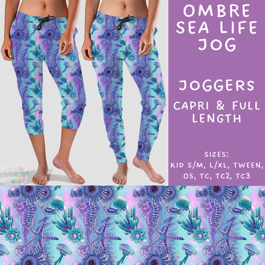 Preorder Custom Styles - Ombre Sea Life - Closes 20 Mar - ETA mid Jun 2025 Leggings