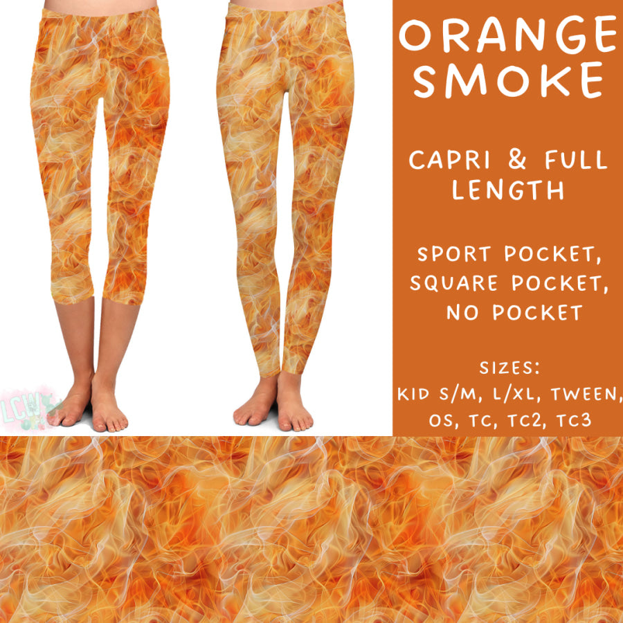 Preorder Custom Styles - Orange Smoke - Closes 18 Sep - ETA early Dec 2024 Leggings