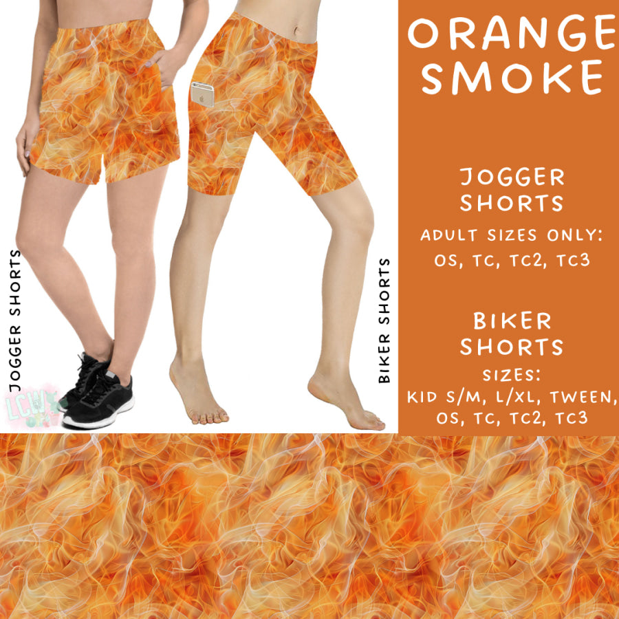 Preorder Custom Styles - Orange Smoke - Closes 20 Feb - ETA mid May 2025 Leggings