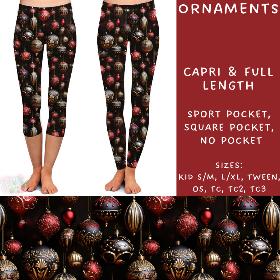 Preorder Custom Styles - Ornaments - Closes 31 Oct - ETA early Jan 2025 Leggings