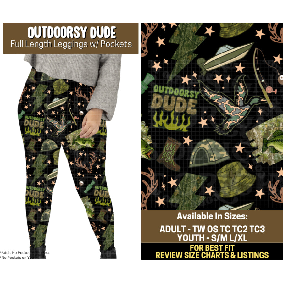 Preorder Custom Styles Outdoorsy Dude Closes 12 Sep ETA mid Jan 2026 Leggings