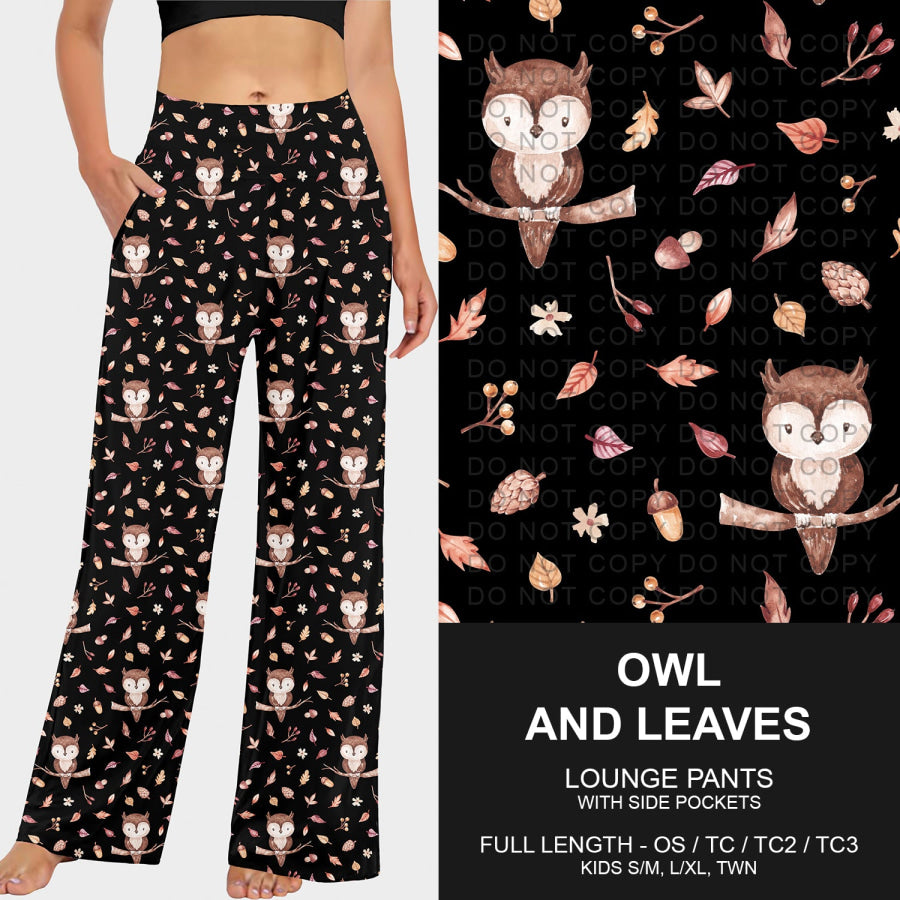 Preorder Custom Styles - Owl and Leaves - Closes 23 Sep - ETA late Dec 2025 Loungewear