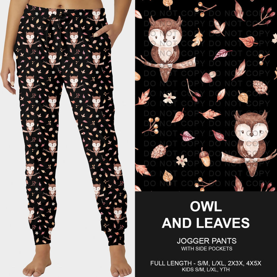Preorder Custom Styles - Owl and Leaves - Closes 23 Sep - ETA late Dec 2025 Loungewear