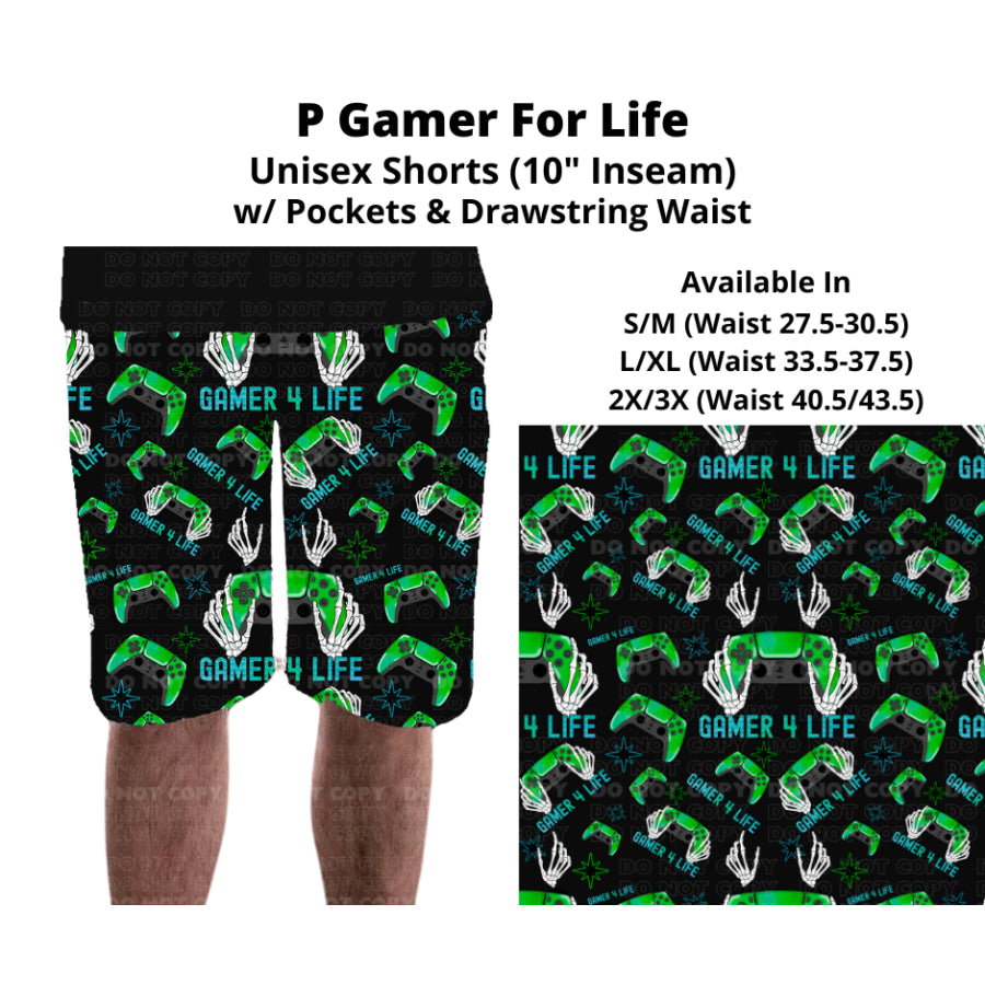 PREORDER Custom Styles - P Gamer For Life - Closes 27 Nov - ETA late Feb 2025 Leggings