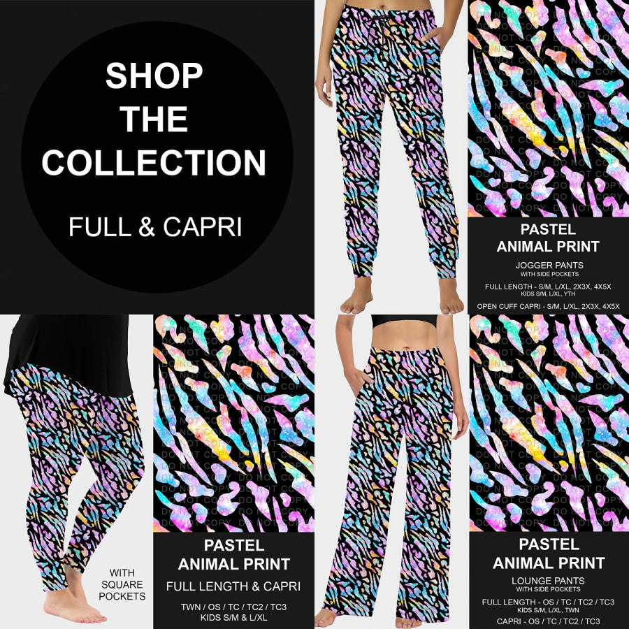 PREORDER Custom Styles - Pastel Animal Print - Closes 13 May - ETA early Aug 2025 Loungewear