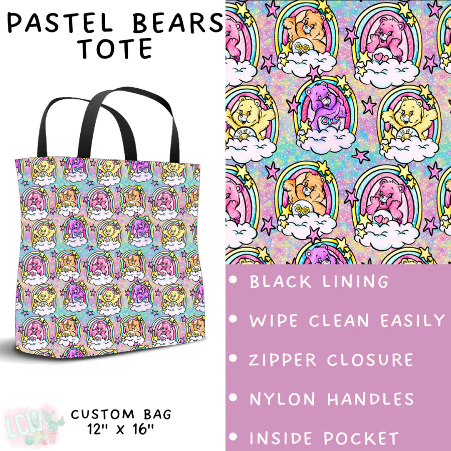 Preorder Custom Styles - Pastel Bears - Closes 3 Mar - ETA late May 2025 Leggings