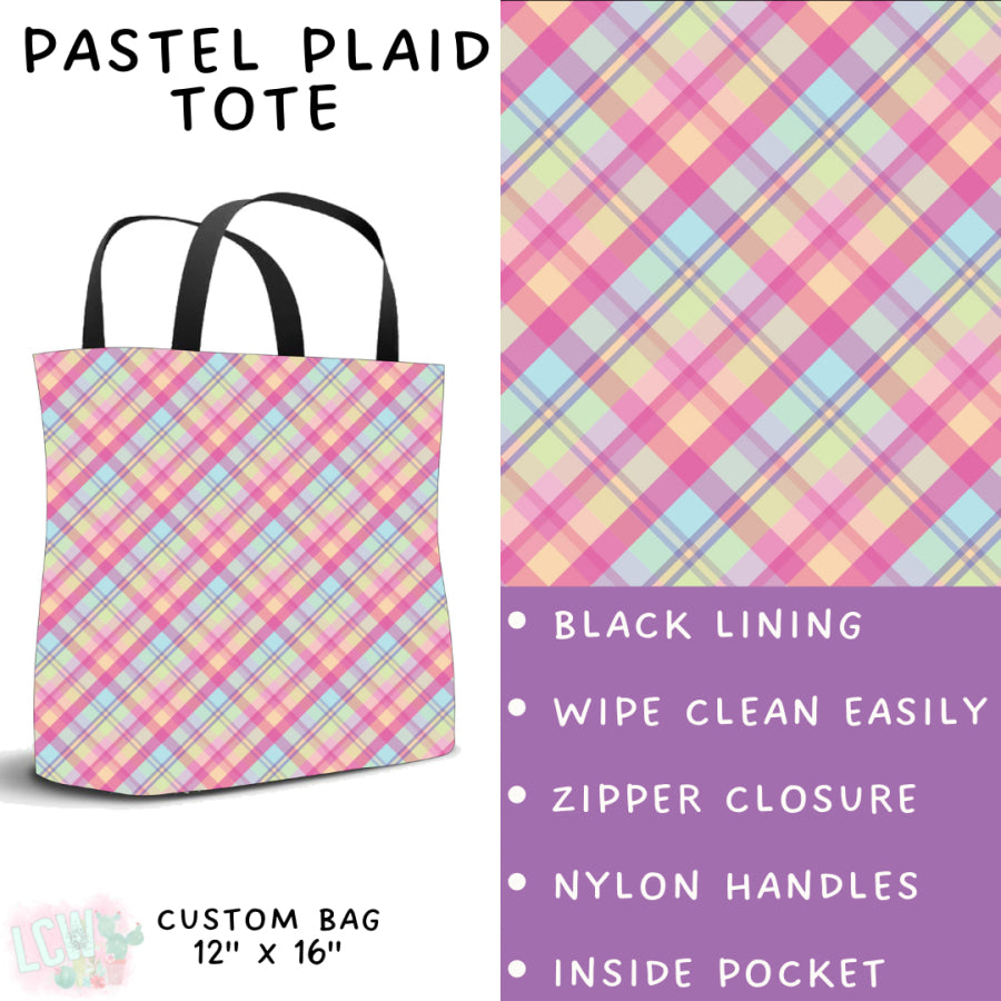 Preorder Custom Styles - Pastel Plaid - Closes 17 Feb - ETA late Apr 2025 Leggings