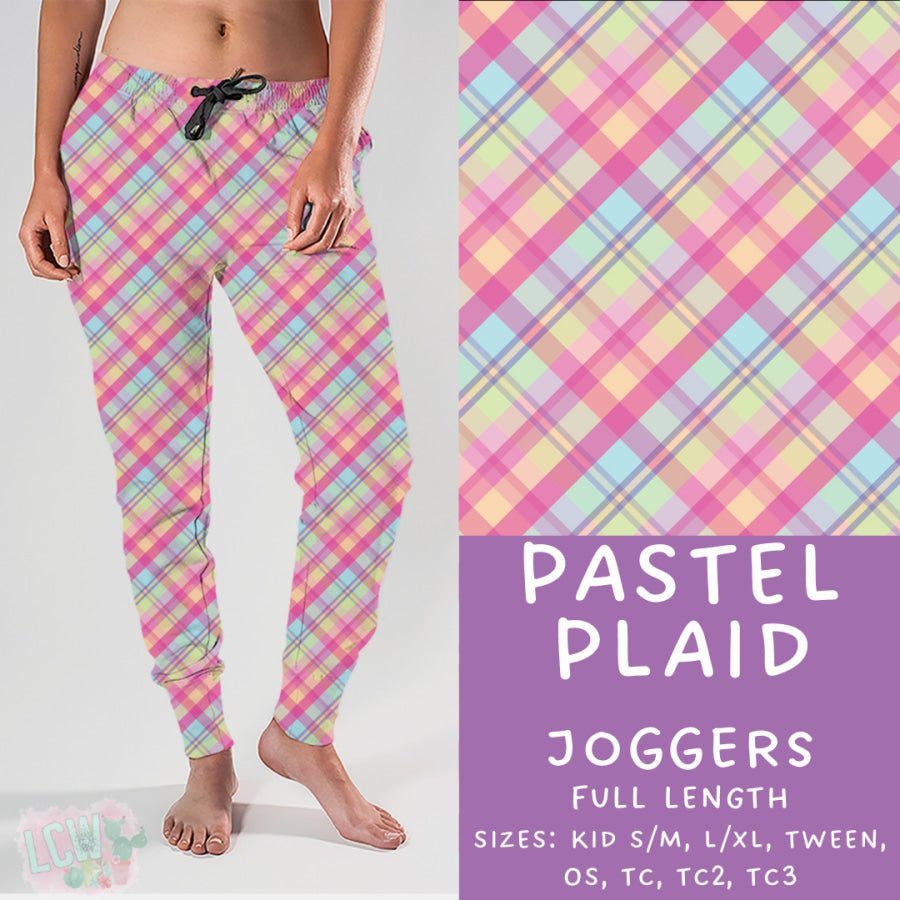 Preorder Custom Styles - Pastel Plaid - Closes 17 Feb - ETA late Apr 2025 Leggings