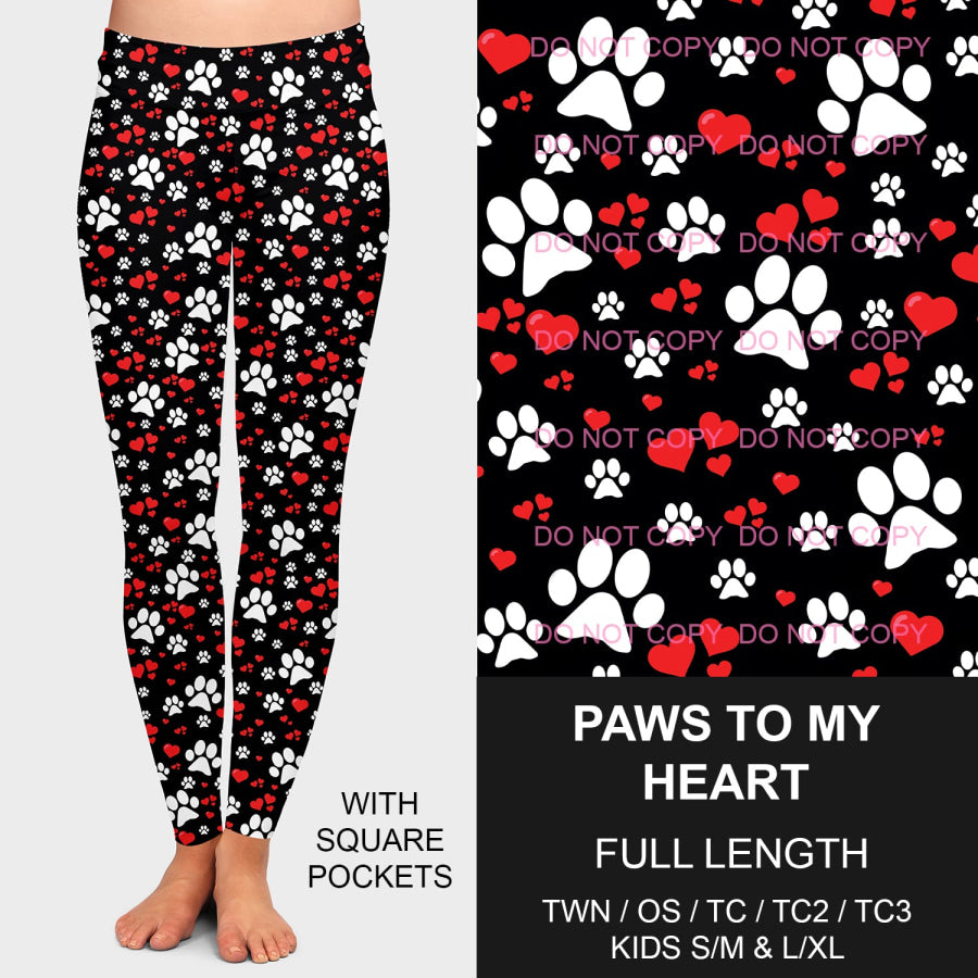 PREORDER Custom Styles - Paws To My Heart - Closes 3 Dec - ETA mid Feb 2025 Loungewear