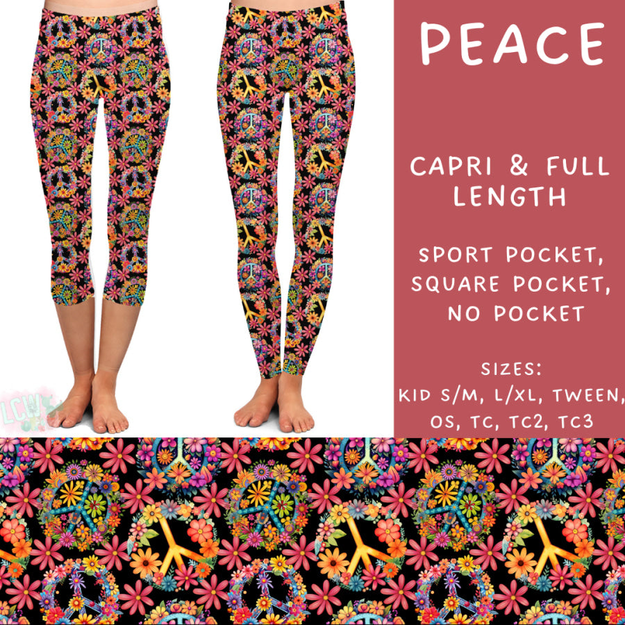 Preorder Custom Styles - Peace - Closes 22 Jan - ETA late Apr 2025 Leggings