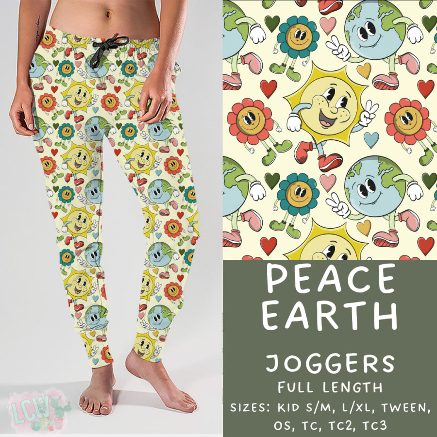 Preorder Custom Styles - Peace Earth - Closes 24 Feb - ETA mid May 2025 Leggings