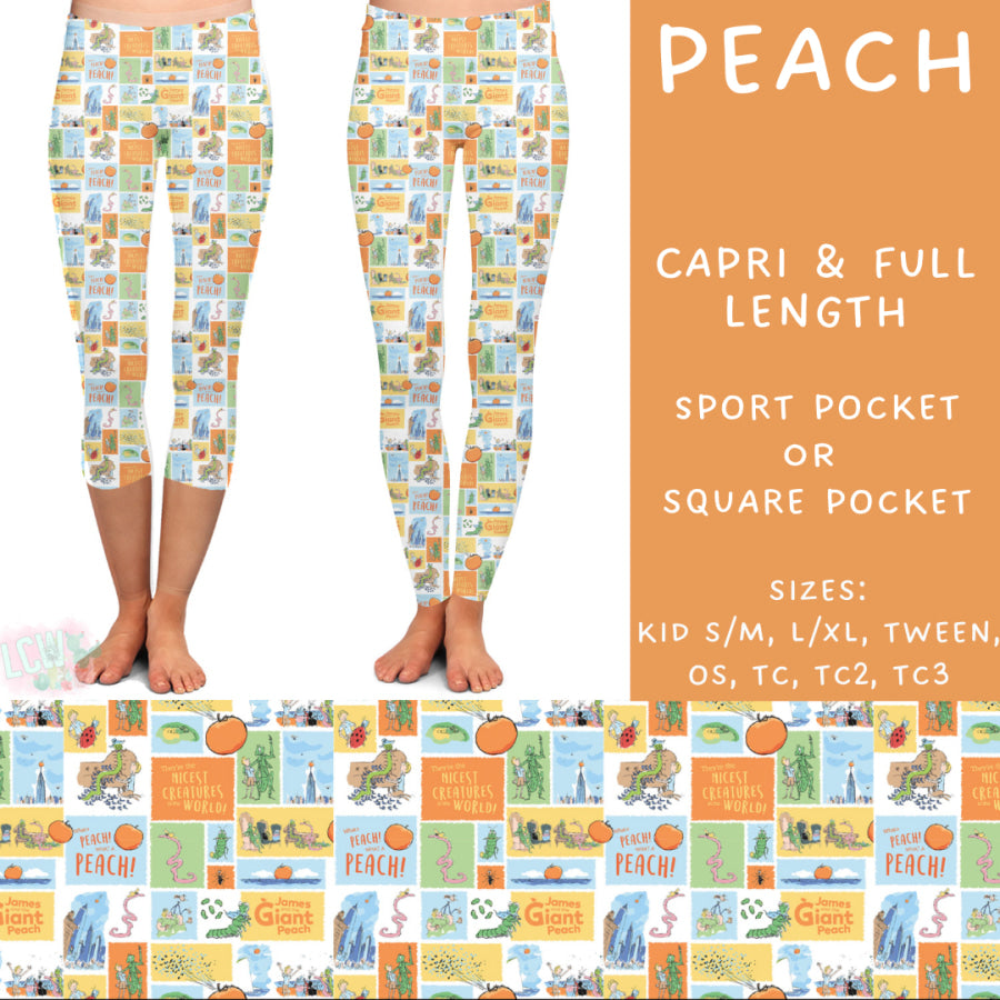 Preorder Custom Styles - Peach - Closes 21 Mar - ETA mid Jun 2025 Leggings