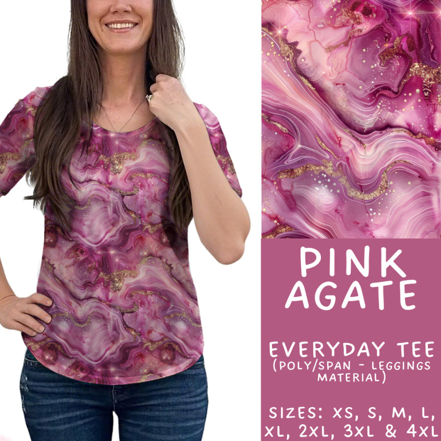 Preorder Custom Styles - Pink Agate - Closes 17 Nov - ETA early Feb 2026 Leggings