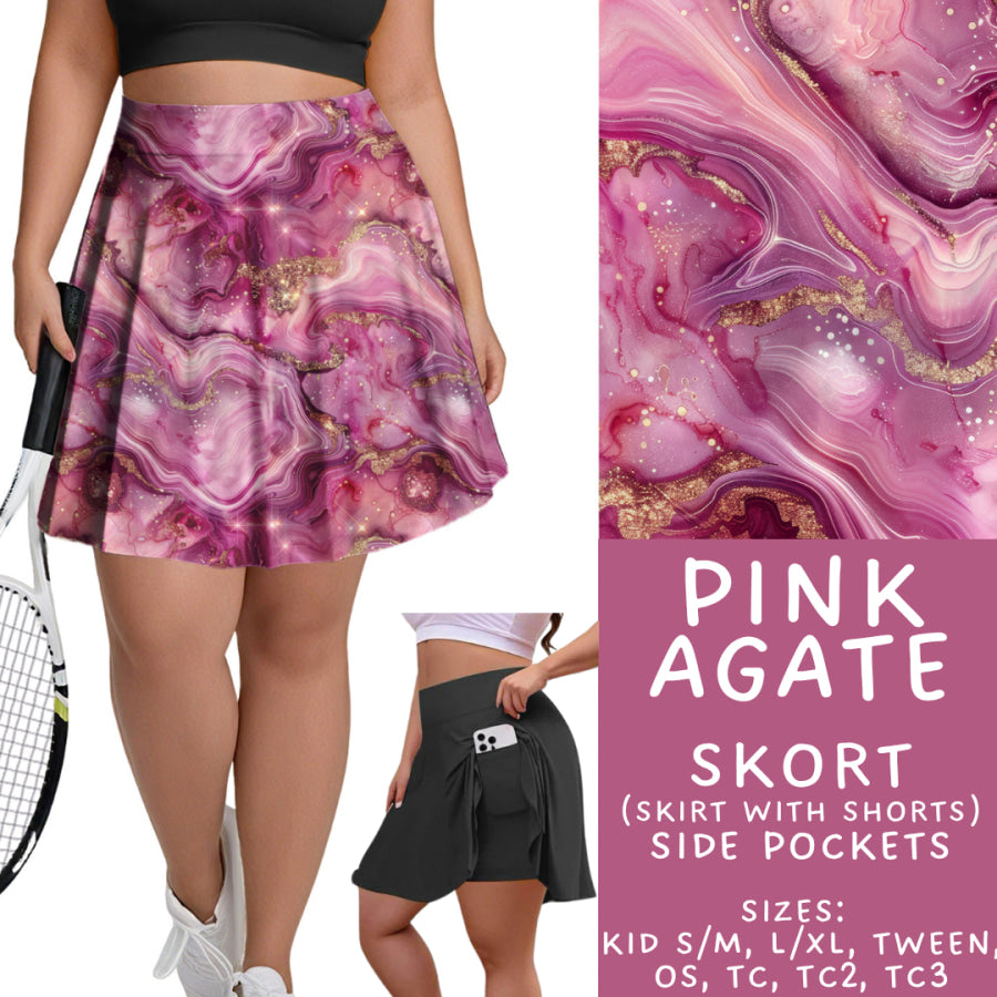 Preorder Custom Styles - Pink Agate - Closes 17 Nov - ETA early Feb 2026 Leggings