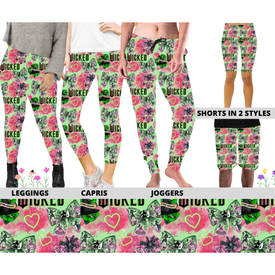 PREORDER Custom Styles - Pink and Green Bows - Closes 20 Jan - ETA late Apr 2025 Leggings