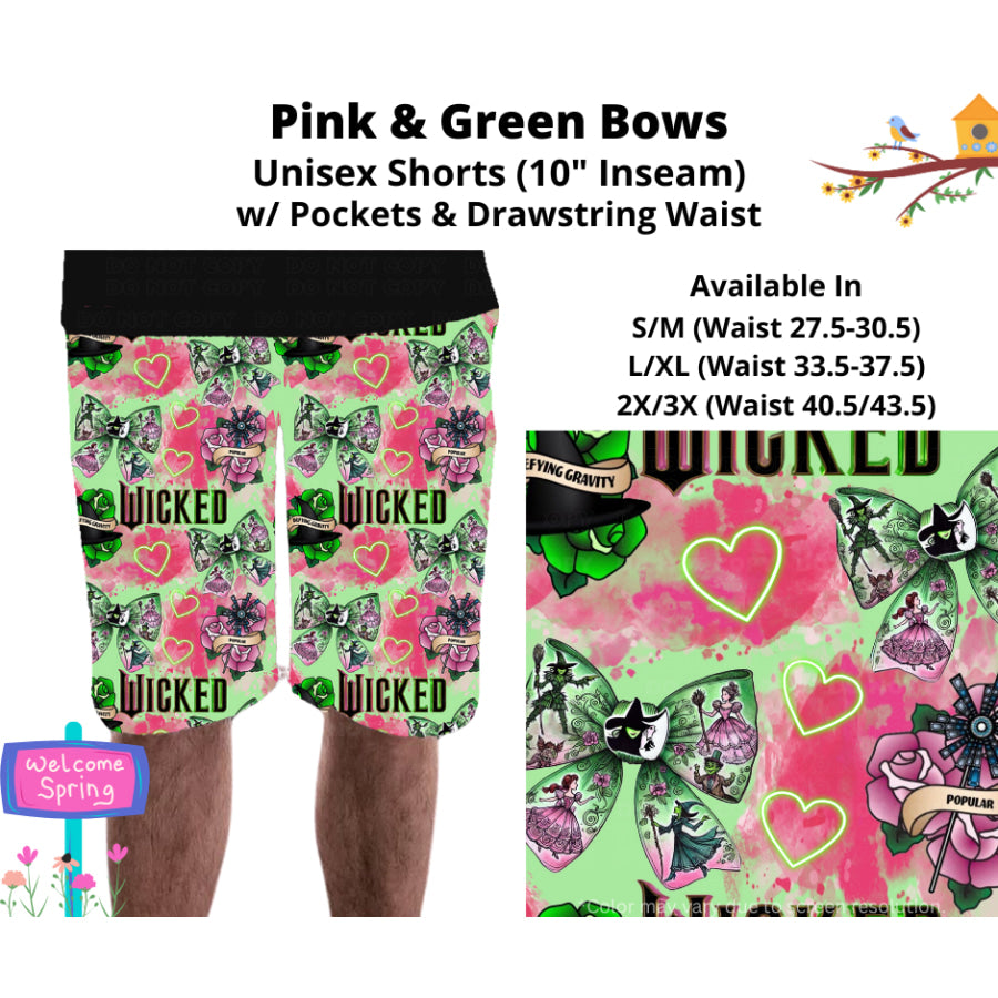 PREORDER Custom Styles - Pink and Green Bows - Closes 20 Jan - ETA late Apr 2025 Leggings