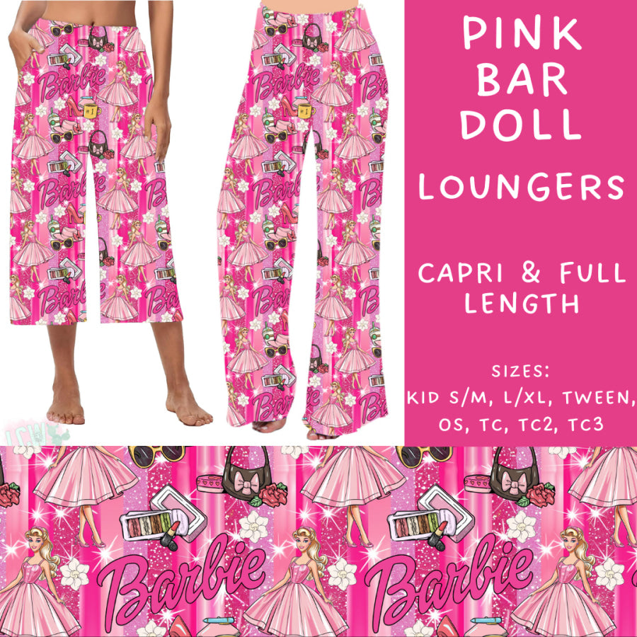 Preorder Custom Styles - Pink Bar Doll - Closes 2 Dec - ETA late Feb 2025 Leggings