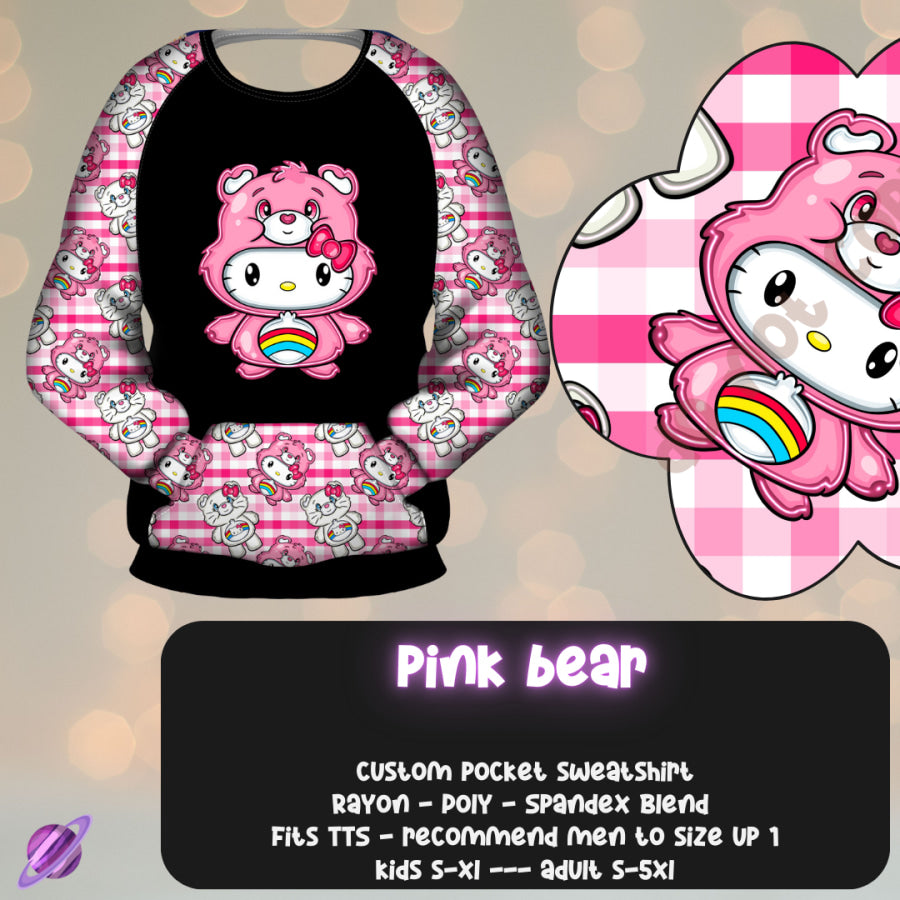 Preorder Custom Styles - Pink Bear - Closes 17 Nov - ETA mid Feb 2025 Streetwear