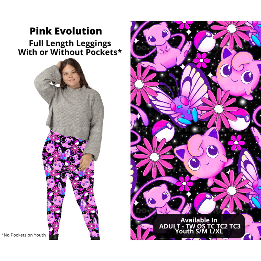 PREORDER Custom Styles - Pink Evolution - Closes 21 Nov - ETA late Feb 2025 Leggings