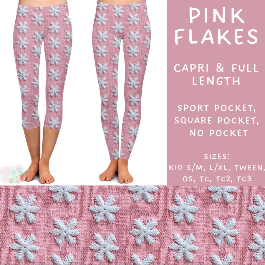 Preorder Custom Styles - Pink Flakes - Closes 31 Oct - ETA early Jan 2025 Leggings