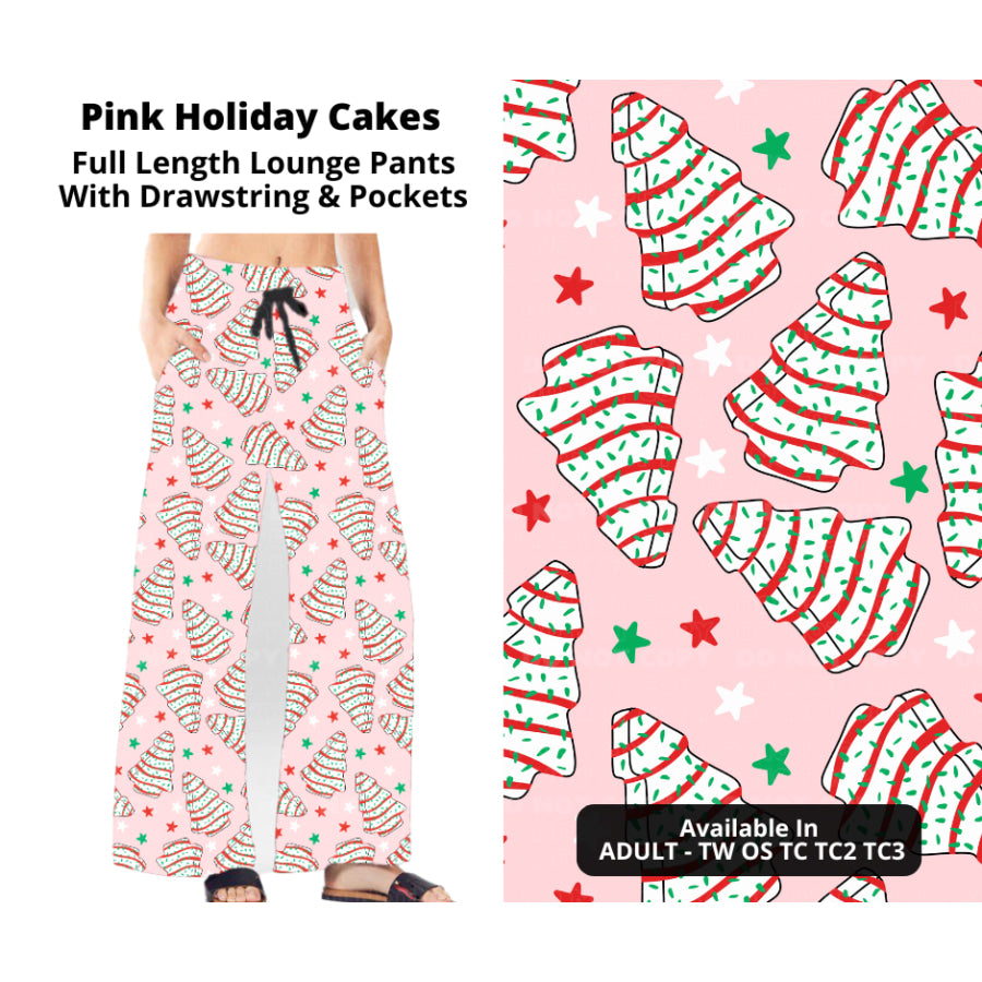 PREORDER Custom Styles - Pink Holiday Cakes - Closes 7 Oct - ETA late Dec 2024 Leggings