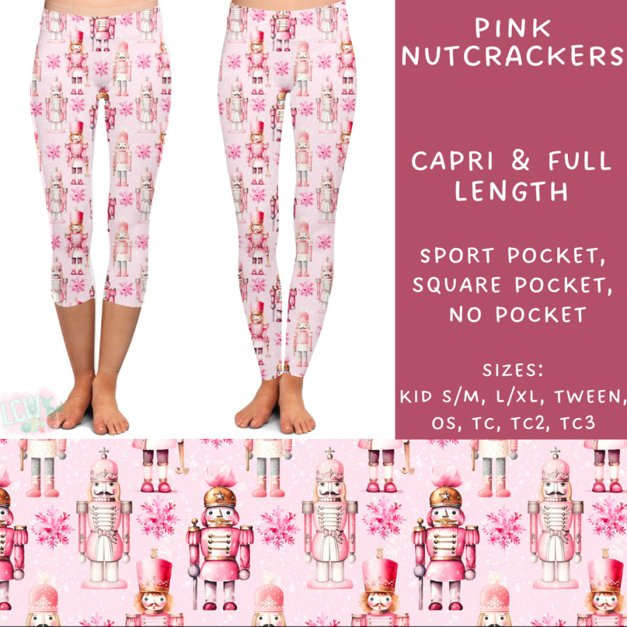 Preorder Custom Styles - Pink Nutcrackers - Closes 31 Oct - ETA early Jan 2025 Leggings