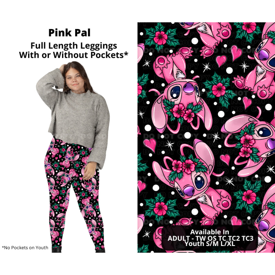 PREORDER Custom Styles - Pink Pal - Closes 28 Nov - ETA late Feb 2025 Leggings