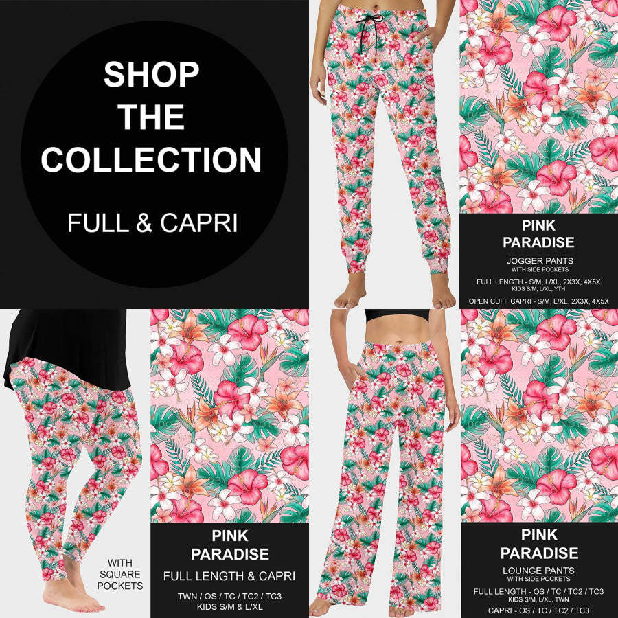 PREORDER Custom Styles - Pink Paradise - Closes 13 May - ETA early Aug 2025 Loungewear