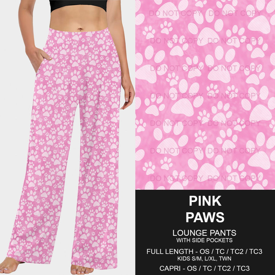 PREORDER Custom Styles - Pink Paws - Closes 18 Mar - ETA mid Jun 2025 Loungewear