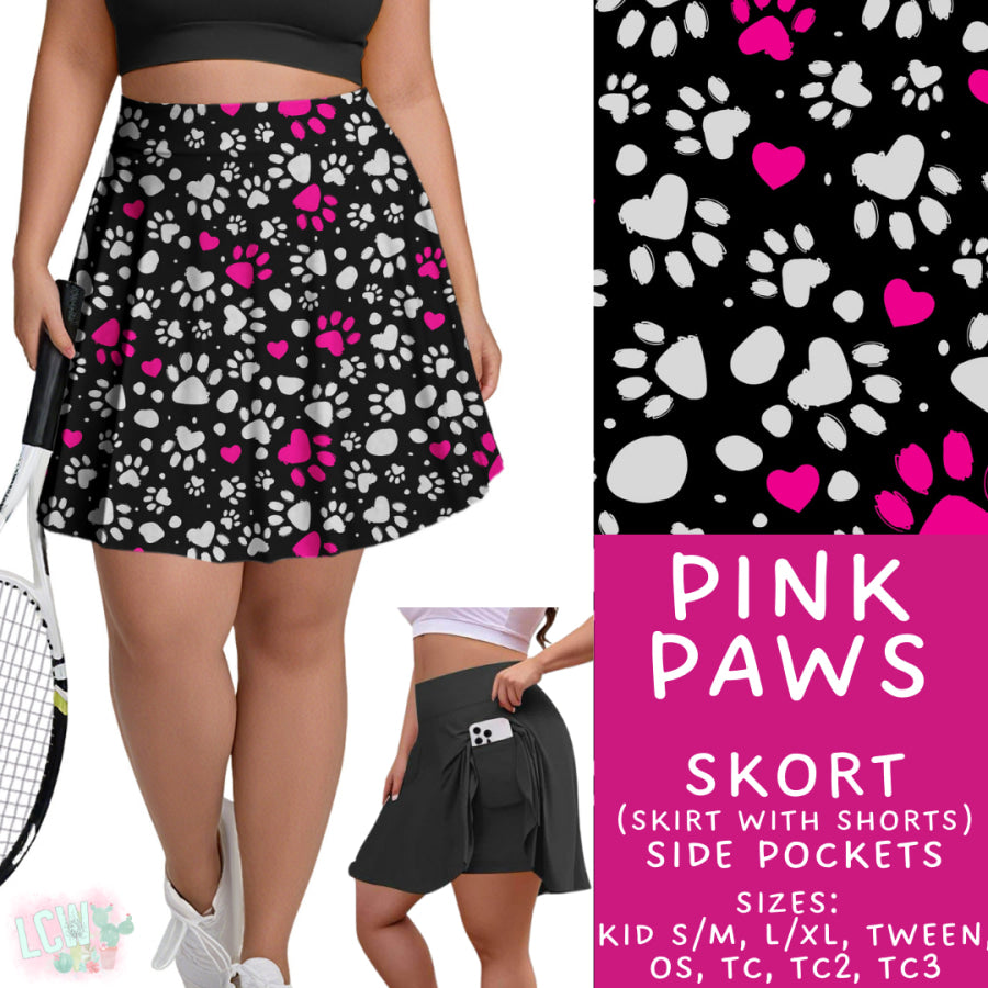 Preorder Custom Styles Pink Paws Closes 4 Sep ETA late Nov 2025 Leggings