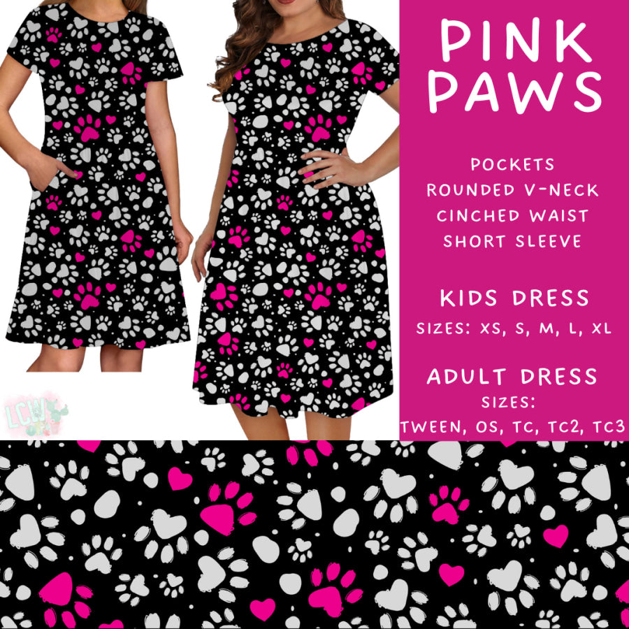 Preorder Custom Styles Pink Paws Closes 4 Sep ETA late Nov 2025 Leggings