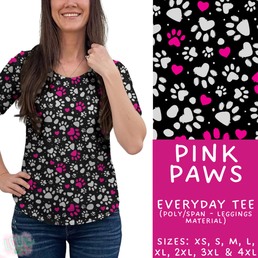 Preorder Custom Styles Pink Paws Closes 4 Sep ETA late Nov 2025 Leggings