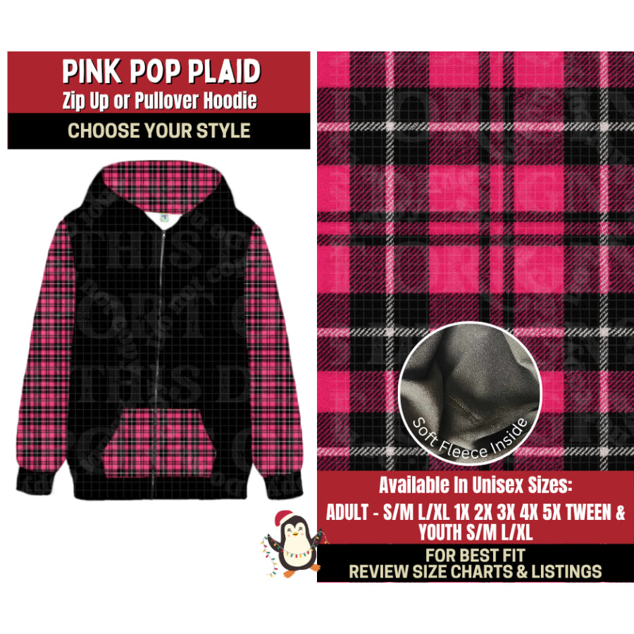 Preorder Custom Styles Pink Pop Plaid Closes 4 Sep ETA early Jan 2026 Leggings