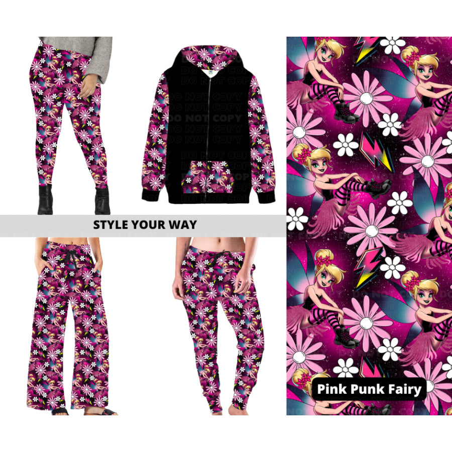 PREORDER Custom Styles - Pink Punk Fairy - Closes 21 Nov - ETA late Feb 2025 Leggings