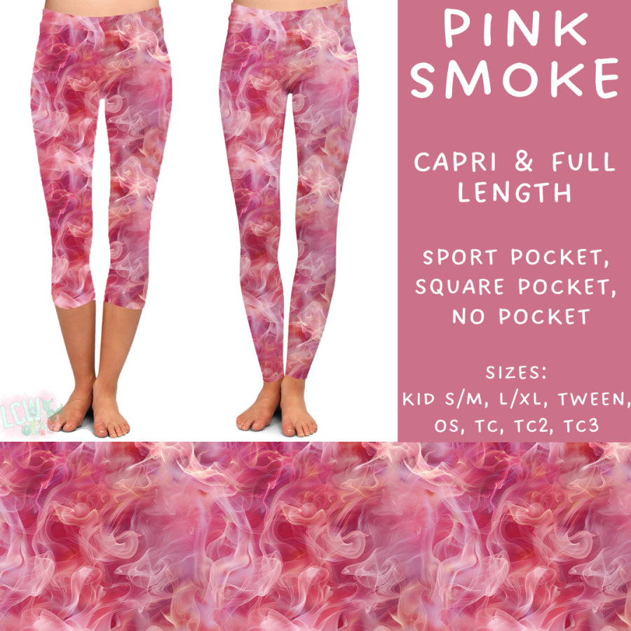 Preorder Custom Styles - Pink Smoke - Closes 18 Sep - ETA early Dec 2024 Leggings