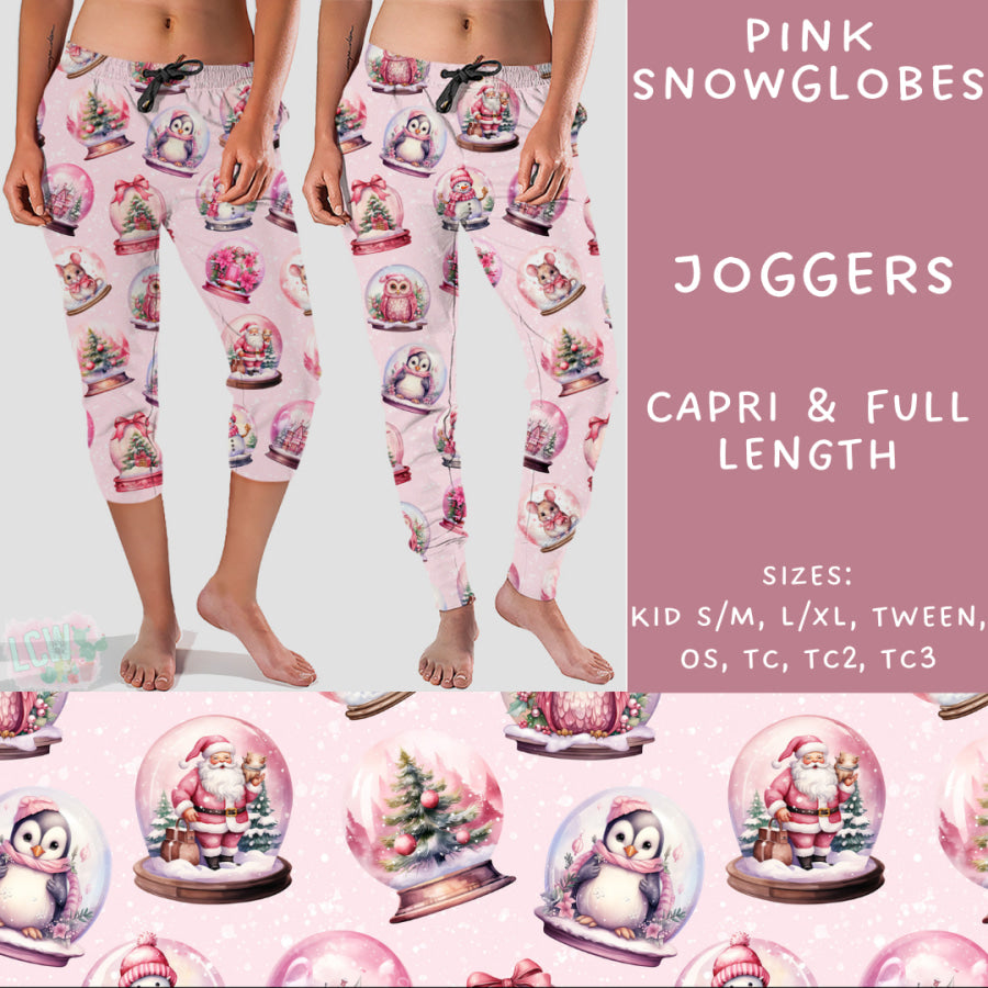 Preorder Custom Styles - Pink Snowglobes - Closes 31 Oct - ETA early Jan 2025 Leggings