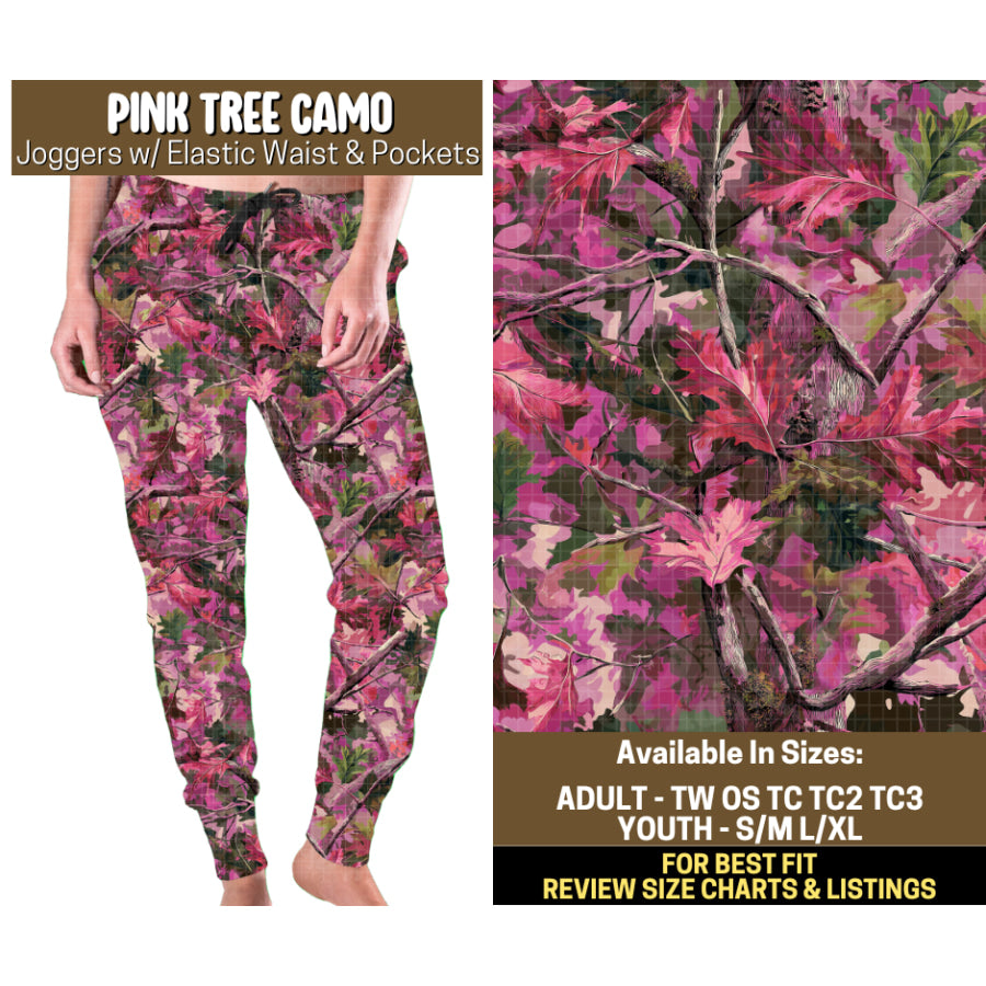 Preorder Custom Styles Pink Tree Camo Closes 12 Sep ETA mid Jan 2026 Leggings