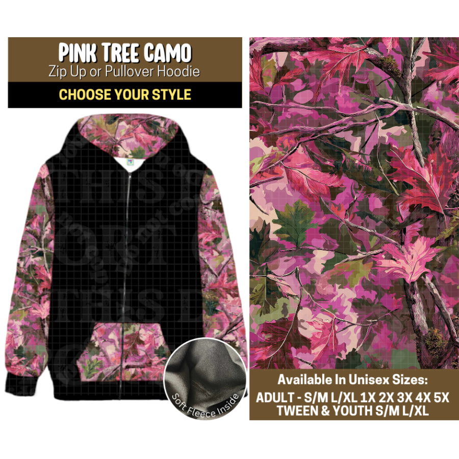 Preorder Custom Styles Pink Tree Camo Closes 12 Sep ETA mid Jan 2026 Leggings