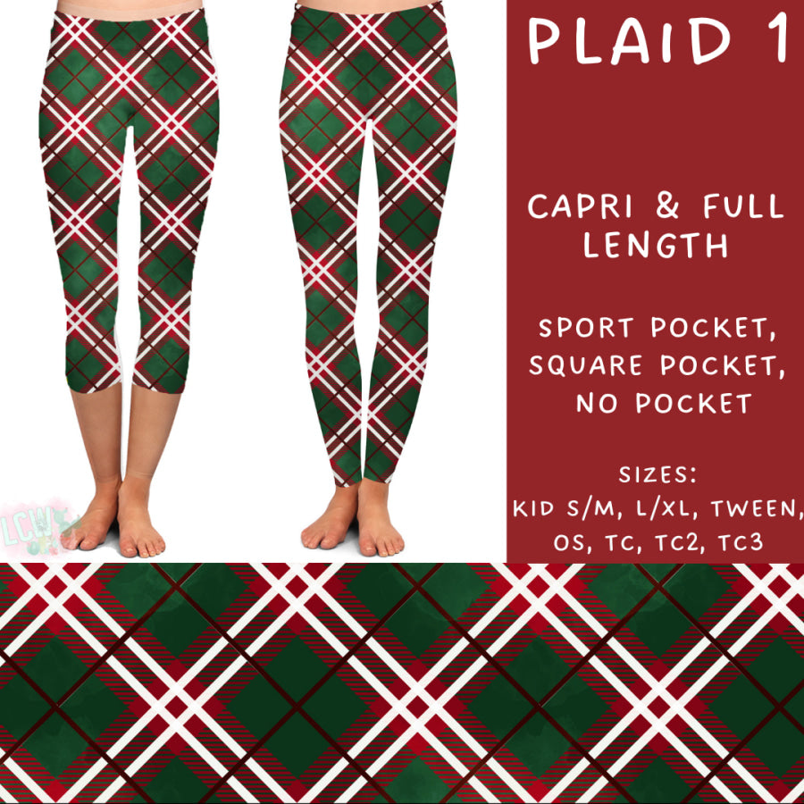 Preorder Custom Styles - Plaid 1 - Closes 31 Oct - ETA early Jan 2025 Leggings