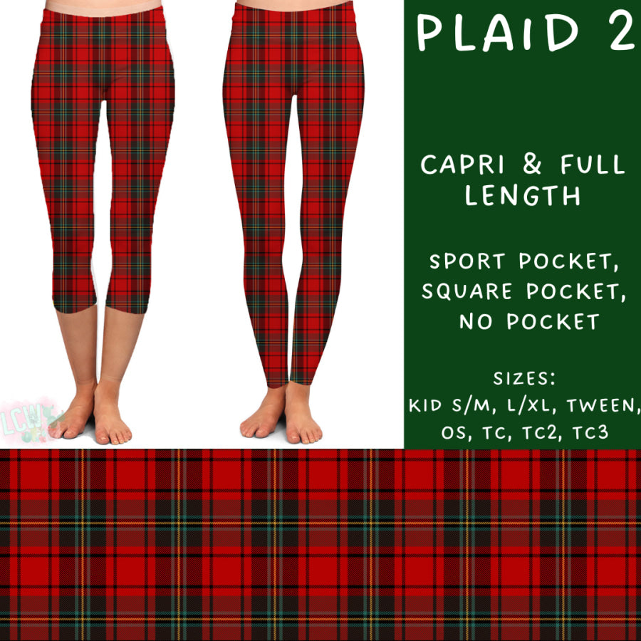 Preorder Custom Styles - Plaid 2 - Closes 31 Oct - ETA early Jan 2025 Leggings